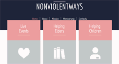 Desktop Screenshot of nonviolentways.org